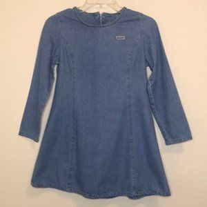 Vintage Guess Denim Long Sleeve Dress Size 12